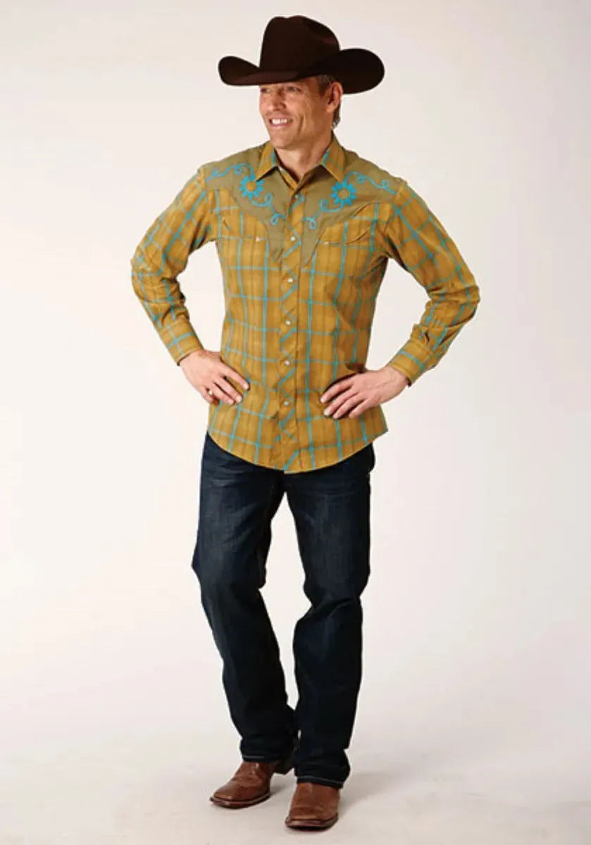Roper Butterscotch (Yellow) - Men's Western Shirt