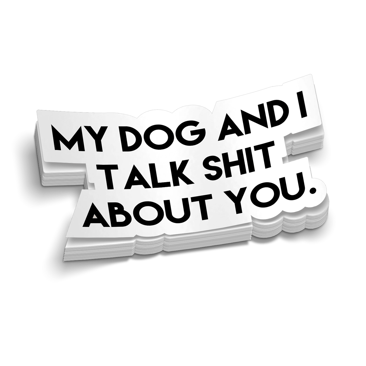 My Dog & I Hard Hat Decal