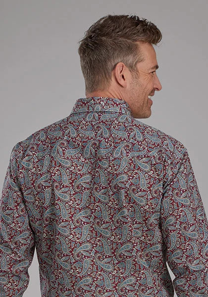 Roper 2154 Orchard Paisley (Multi) - Men's Western Shirt