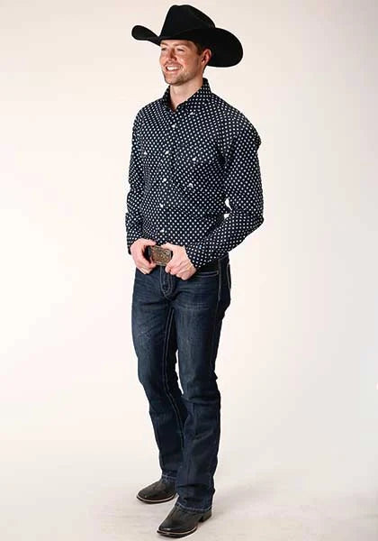 Roper 1381 New Star Foulard (Black) - Men's Western Shirt