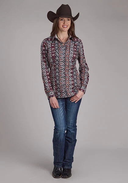 Roper 2178 Winter Aztec (Black) - Women's Western Shirt