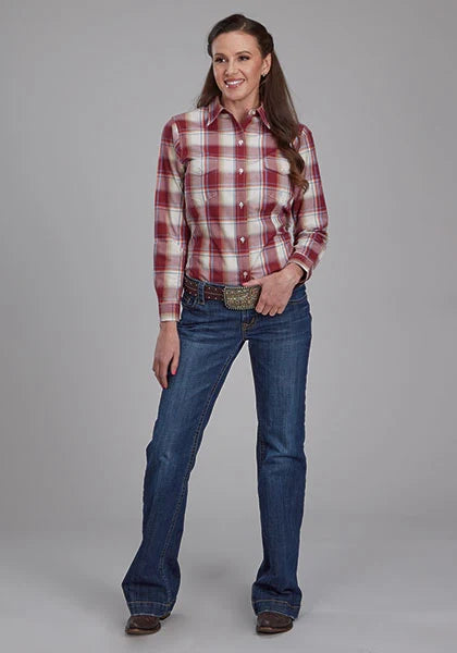 Roper 2160 '57 Chevy Plaid (Red) - Women's Western Shirt