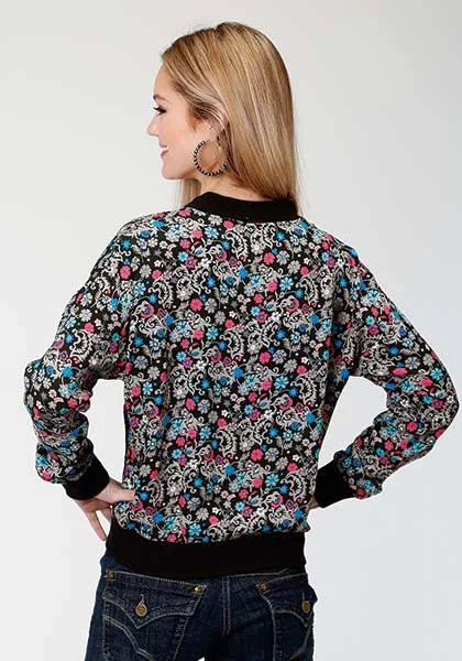 Roper 0982 Flower Bomber (Black) - Women's Jacket
