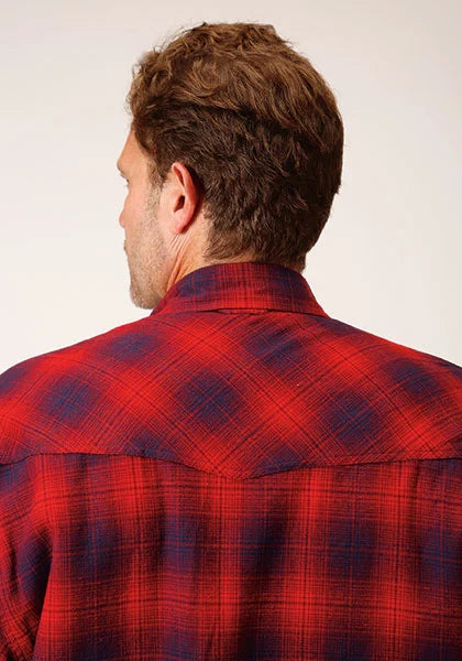 Roper 1637 Flannel (Red) - Men's Shirt Jacket