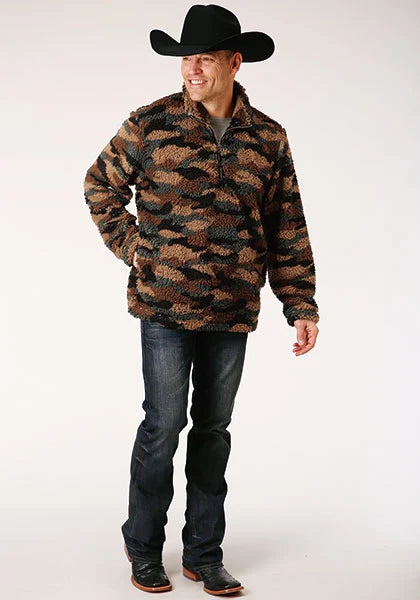 Roper 1352 Polar (Camo) - Men's Fleece Pullover