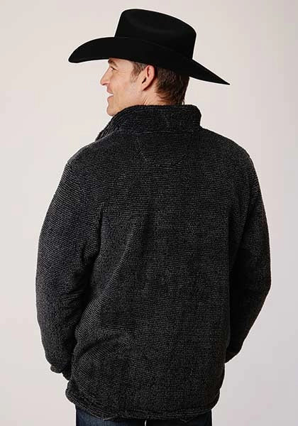 Roper 00530 Melange (Grey) - Men's Fleece Pullover