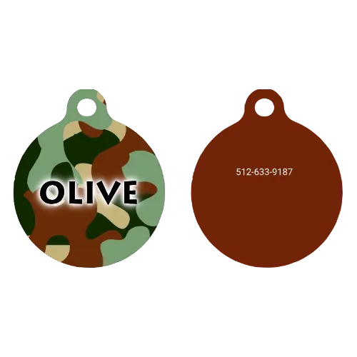 Camo Dog HD Dog ID Tag