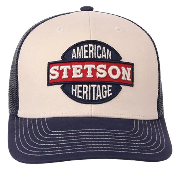 Stetson American Heritage (Cream/Navy) - Trucker Cap