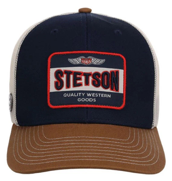 Stetson Quality Western (Navy/Brown) - Trucker Cap