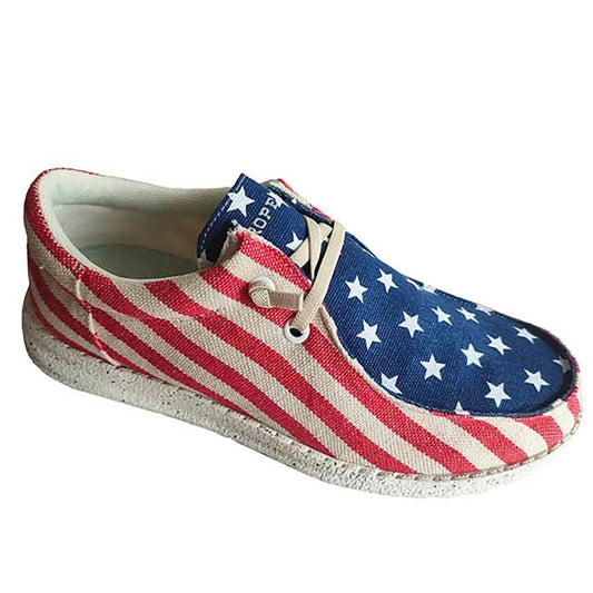 Roper Hang Loose American Flag - Mens Moccasin
