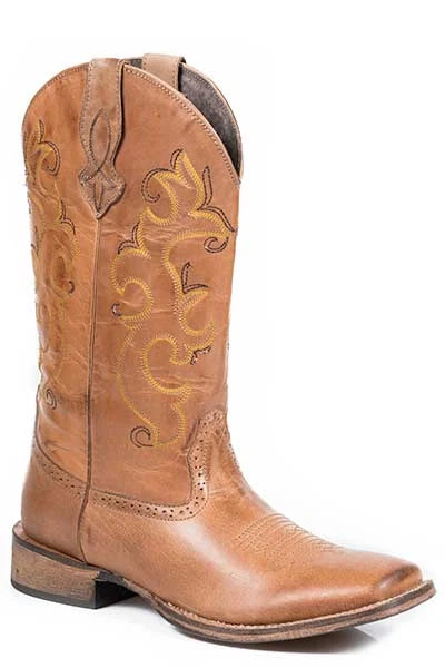 Roper Lindsey (Tan) - Women's Cowgirl Boot