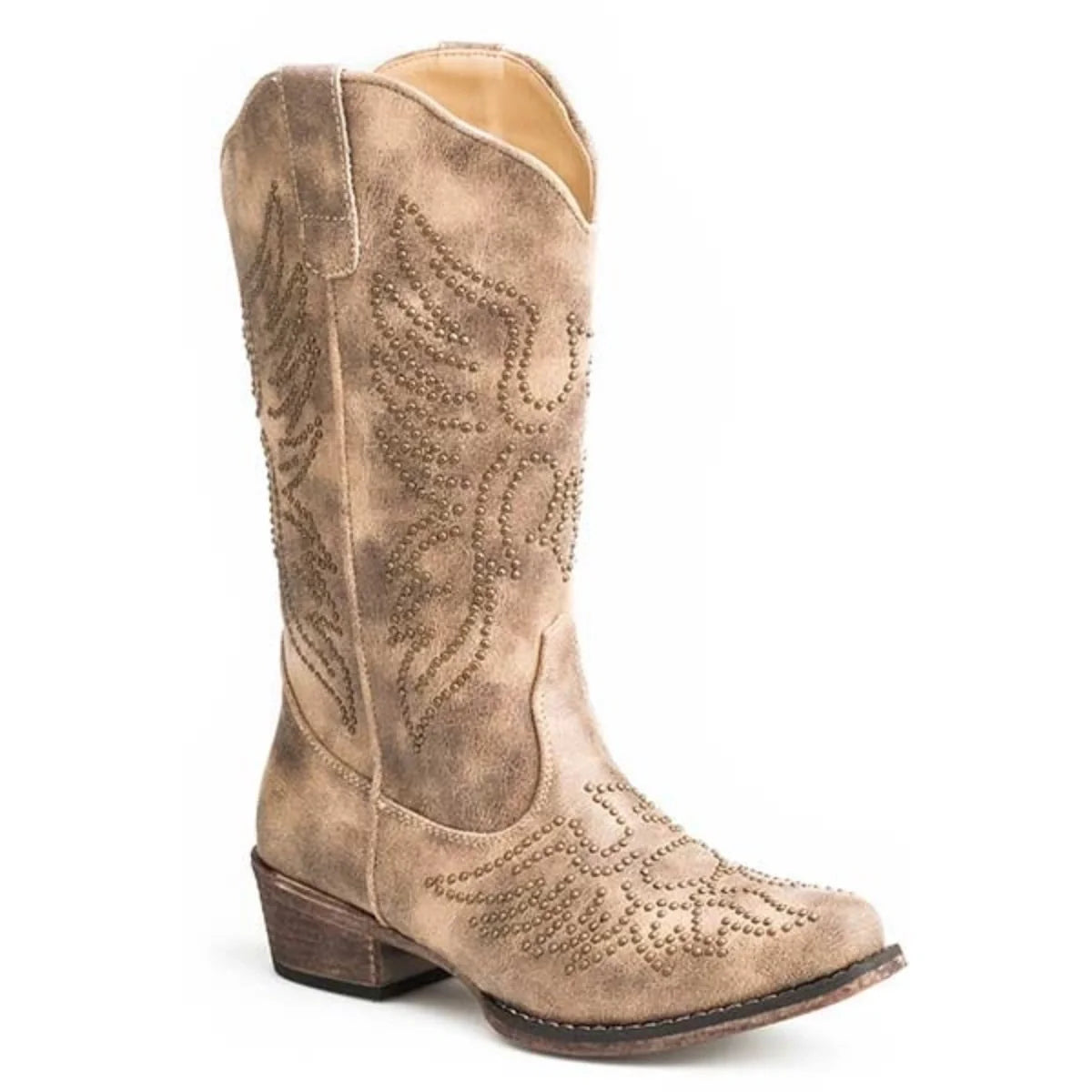 Roper Eaglets (Tan) - Women's Cowgirl Boot