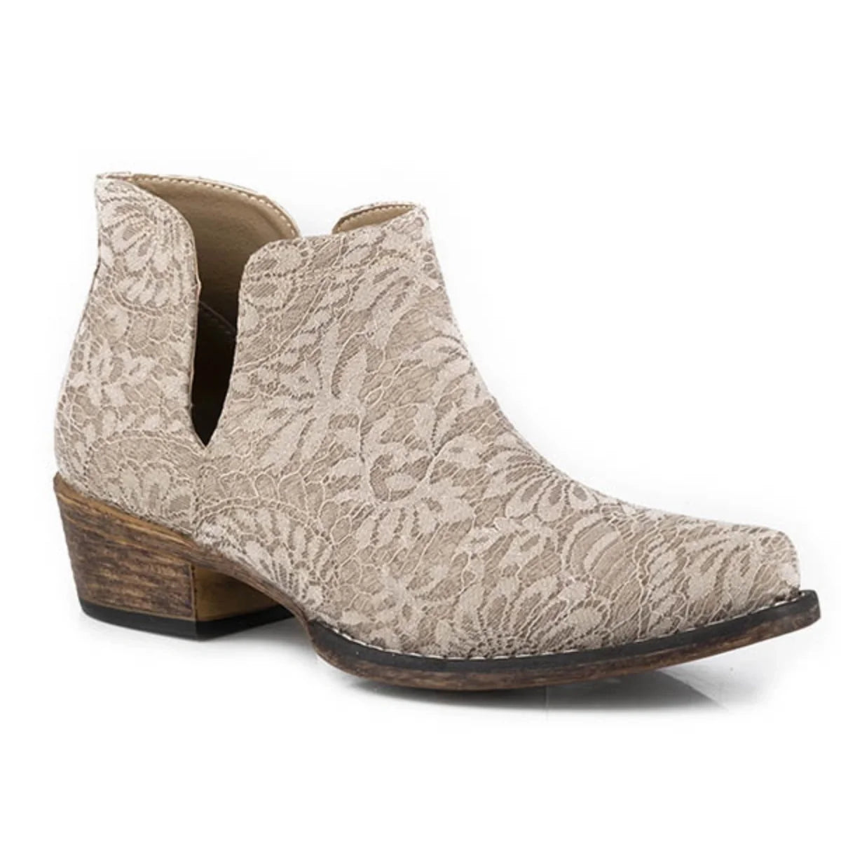 Roper Ava Lace (Tan) - Women's Cowgirl Boot