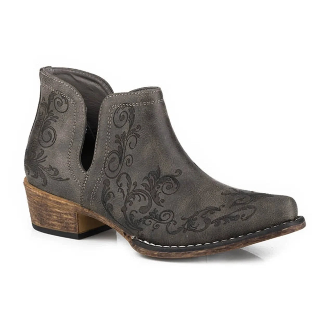 Roper Ava Laser (Black) - Women's Cowgirl Boot