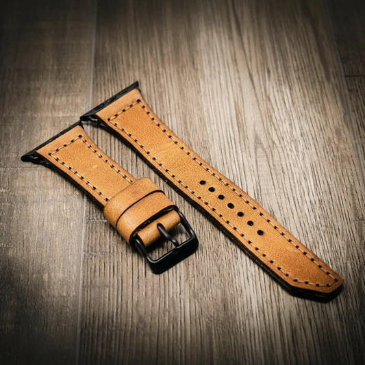 Apple Watch Leather Band - Saddle Tan
