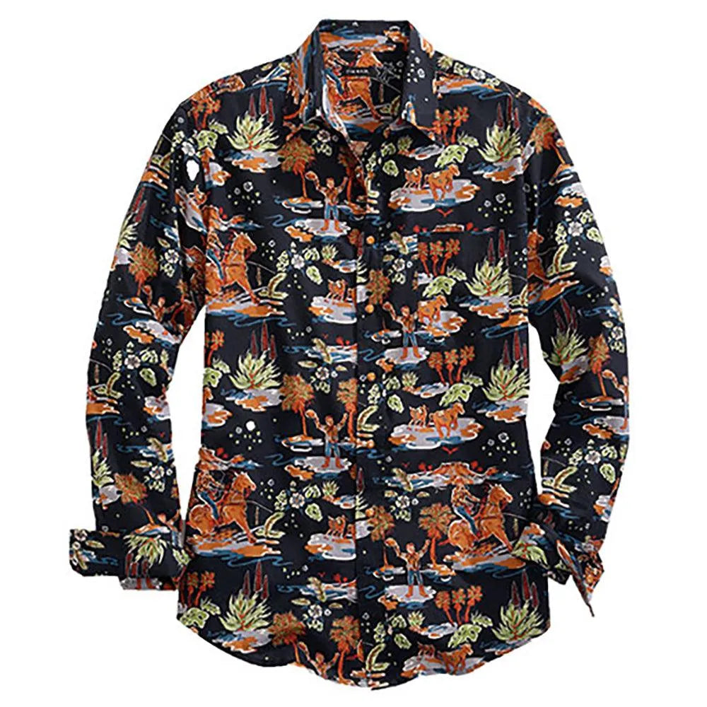 Tin Haul Hawaiian Rodeo Long Sleeve - Men's Western Shirt