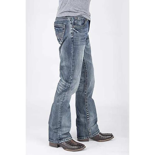 Tin Haul Guy's Jean (Medium Wash) - Men's Bootcut Jeans (Closeout)