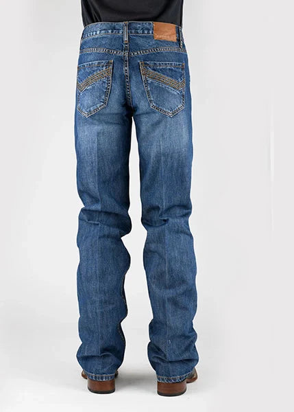 Tin Haul 420 Regular Joe Gold Stitching (Medium Wash) - Men's Bootcut Jeans