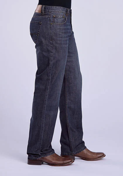 Tin Haul 420 Regular Joe Gold Stitching (Dark Wash) - Men's Bootcut Jeans