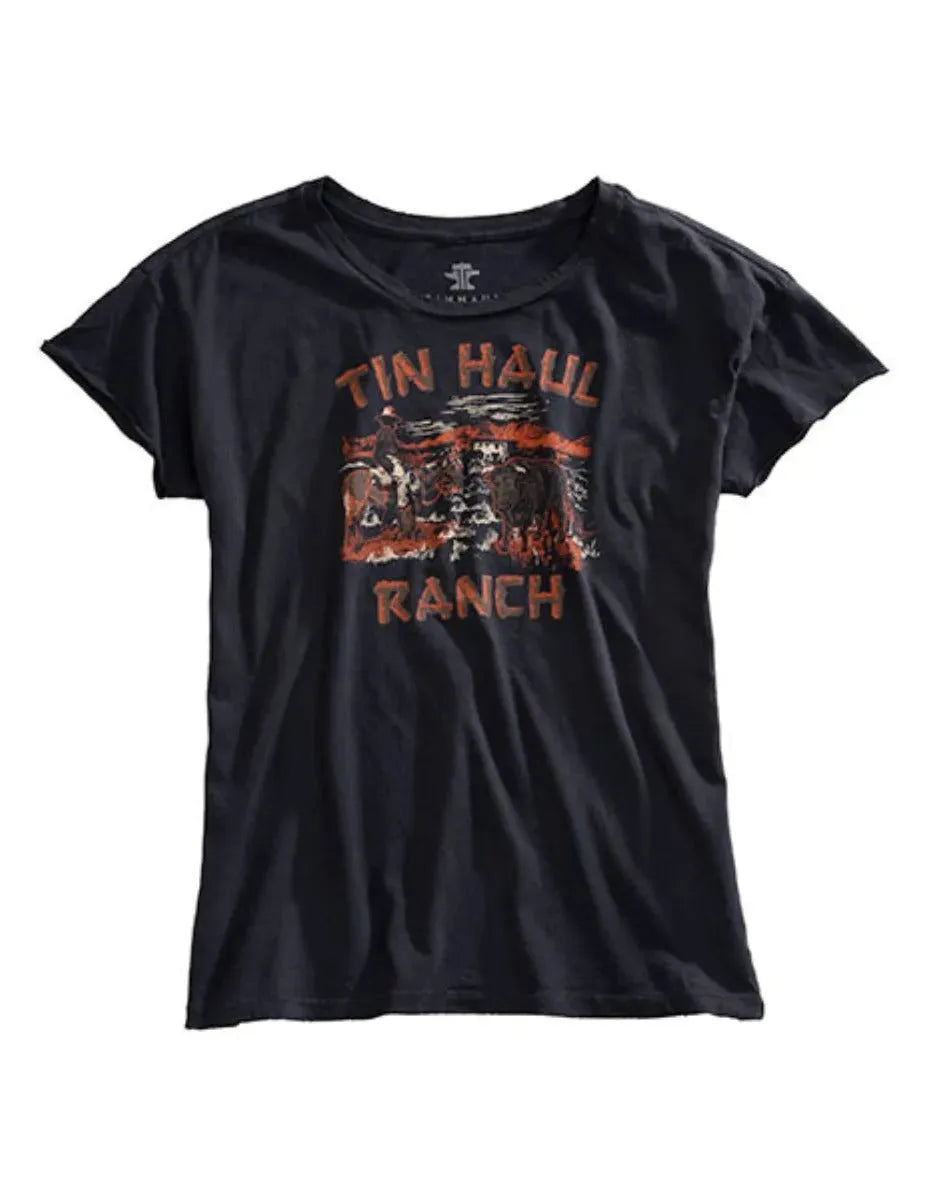 Tin Haul "Tin Haul Ranch" Logo (Grey) - Women's T-Shirt
