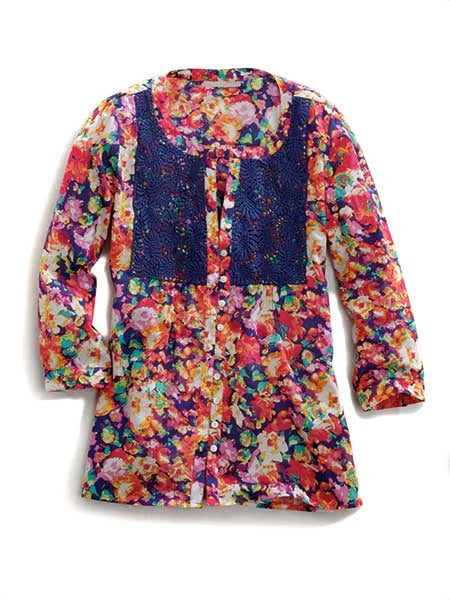 Tin Haul 0109 Floral Impression (Multi) - Women's Western Shirt