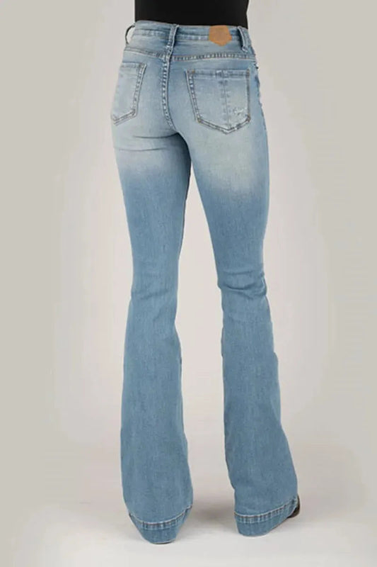Tin Haul Libby High Rise Flare (Light Wash) - Women's Jeans