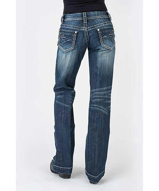 Stetson 214 Trouser Fit w/ Pieced Back Pocket - Women's Jeans