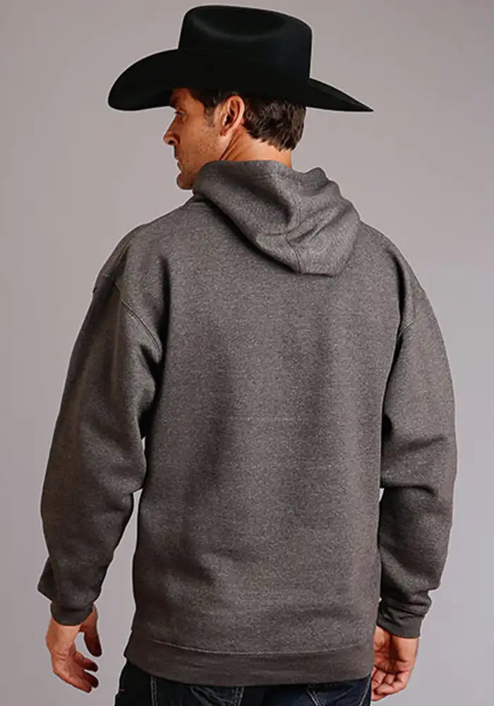 Stetson USA Distressed (Grey) - Men's Hoodie Sweatshirt