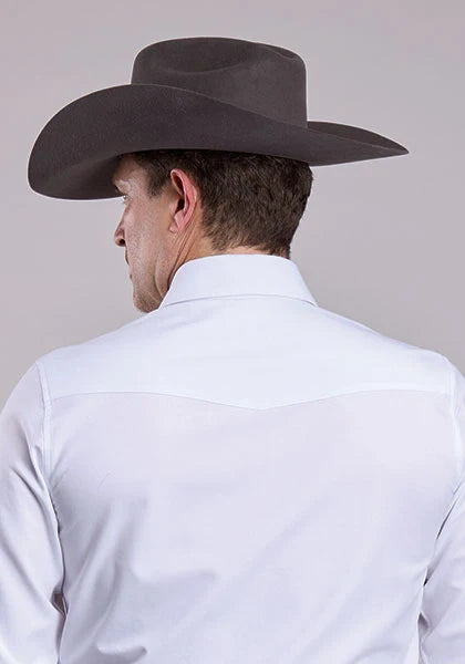 Stetson 2768 Soft Oxford (White) - Men's Western Shirt