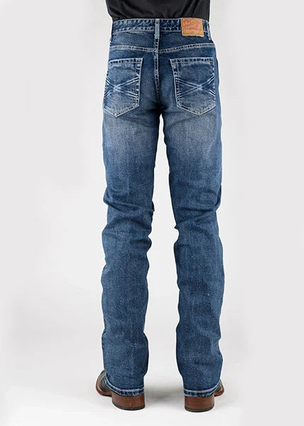 Stetson 1211 Straight Leg Stretch (Medium Wash) - Men's Jeans