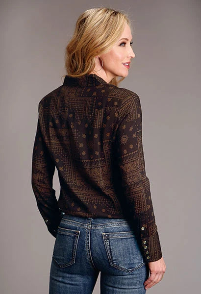 Stetson 1860 Bandana Print (Brown) - Women's Blouse