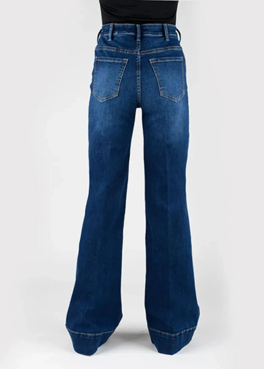 Stetson 751 Wide Leg High Rise (Dark Wash) - Women's Jeans