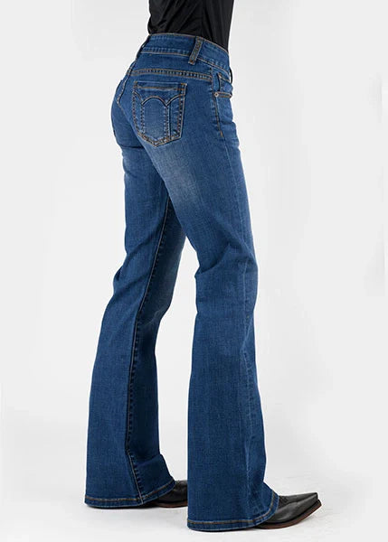 Stetson 816 Classic Stretch Boot Cut (Dark Wash) - Women's Jeans