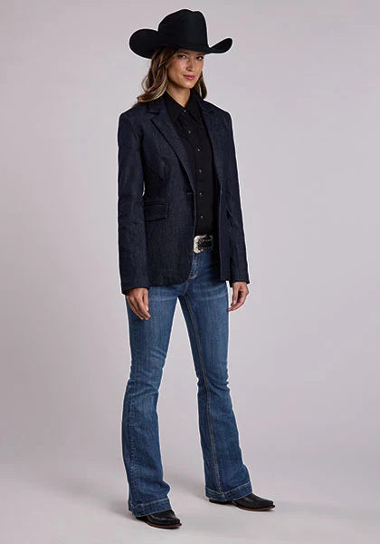 Stetson Stretch Denim (Navy) - Women's Blazer