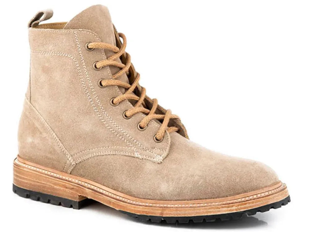 Stetson Dune (Tan) - Men's Suede Leather Work Boot