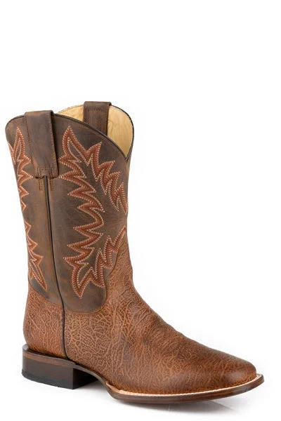 Stetson Cole (Brown/Orange) - Men's Cowboy Boot