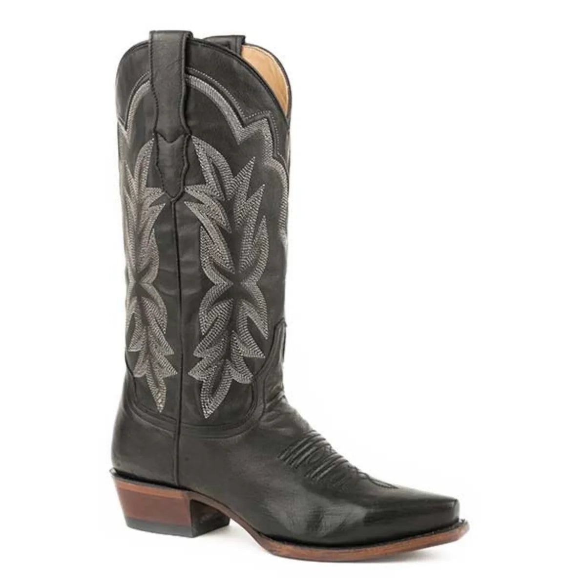 Stetson Casey (Black) - Women's Leather Cowgirl Boot