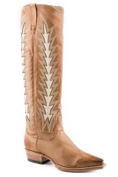 Stetson Johnnie (Brown) - Women's Leather Cowgirl Boot