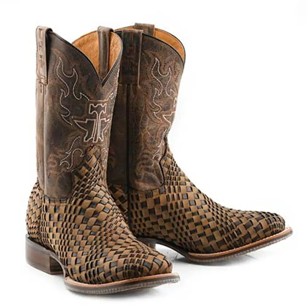 Tin Haul Dream Weaver/Bronc Rider - Men's Leather Cowboy Boot