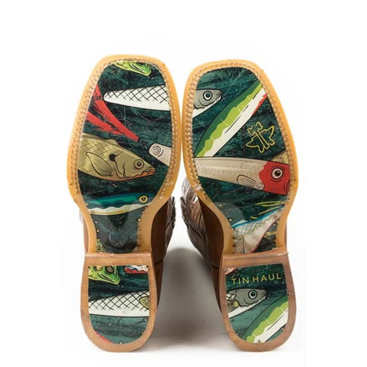 Tin Haul Alpha Angler - Men's Leather Cowboy Boot