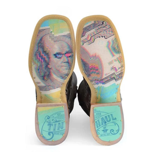 Tin Haul Show Me The Money - Men's Leather Cowboy Boot