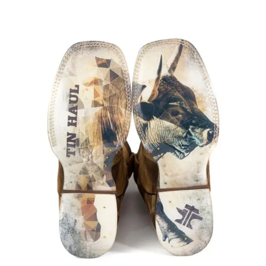 Tin Haul Wildhide Rider - Men's Leather Cowboy Boot