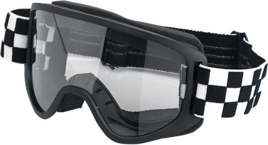 BILTWELL Moto 2.0 Goggles - Checkers - Black 2101-5101-014
