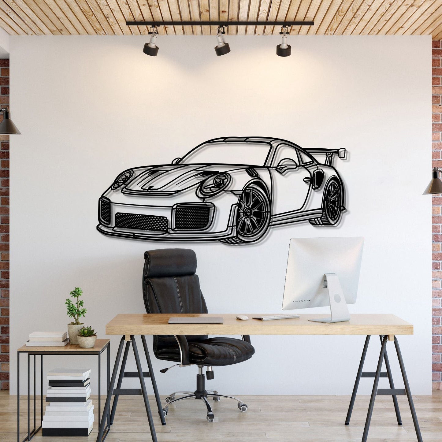 2018 911 GT2 RS Perspective Metal Car Wall Art - MT0461