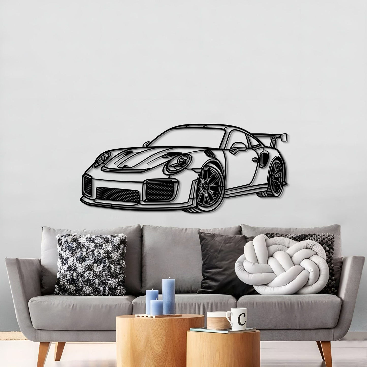 2018 911 GT2 RS Perspective Metal Car Wall Art - MT0461