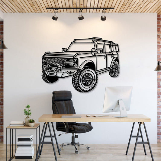 2021 Bronco Perspective Metal Car Wall Art  - MT1161