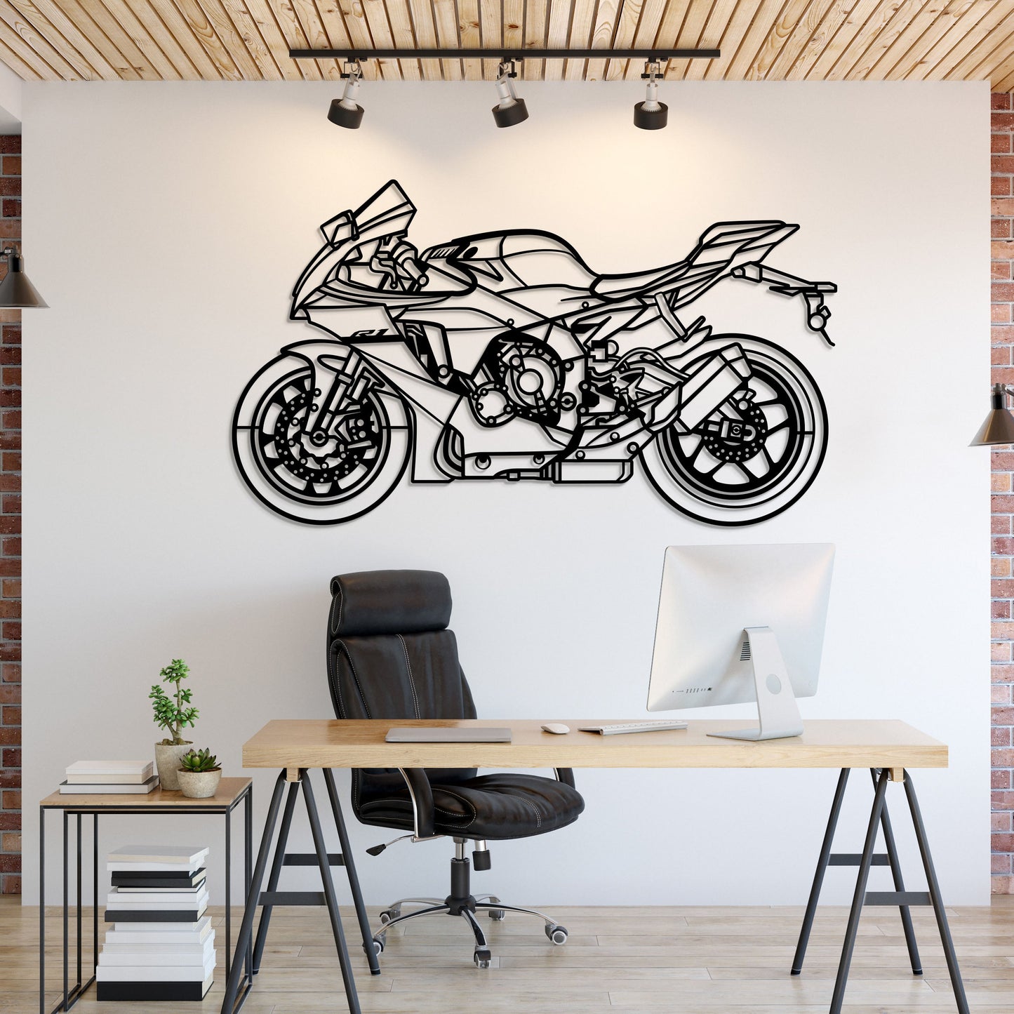 2024 YZF-R1 Metal Motorcycle Wall Art - MT1424