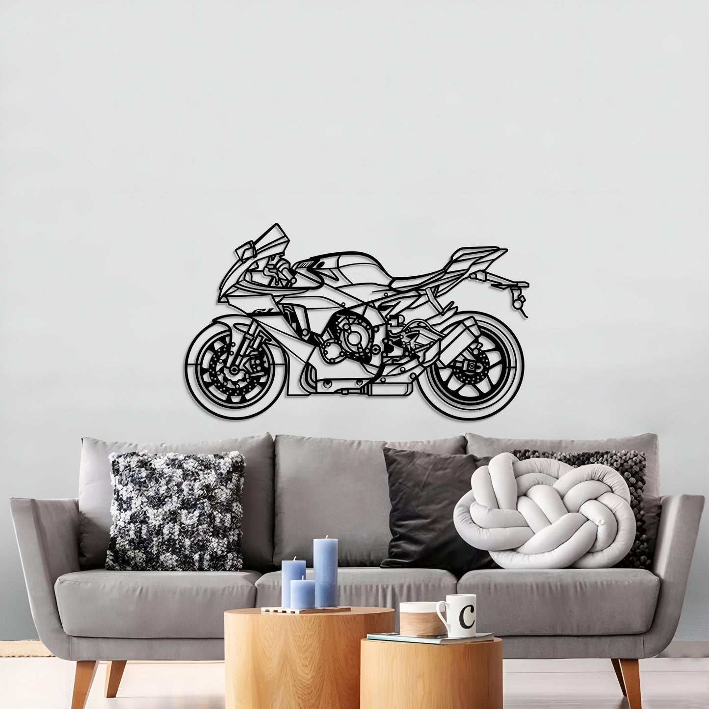 2024 YZF-R1 Metal Motorcycle Wall Art - MT1424