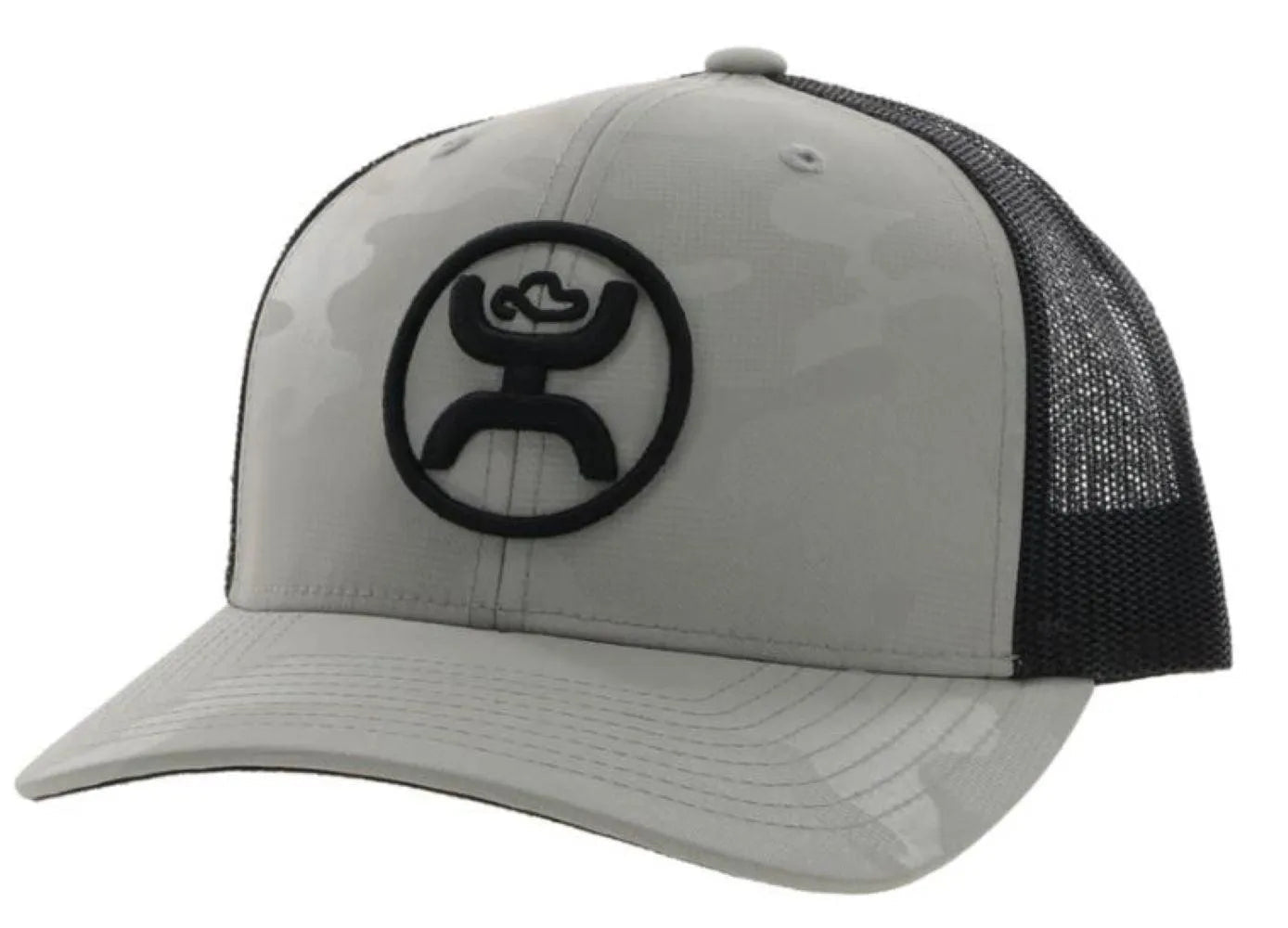 HOOey "O Classic" Camo (Grey/Black) - Trucker Cap