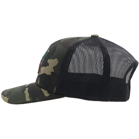 HOOey Texican Camo ( Black/Brown/Green ) - Trucker Cap